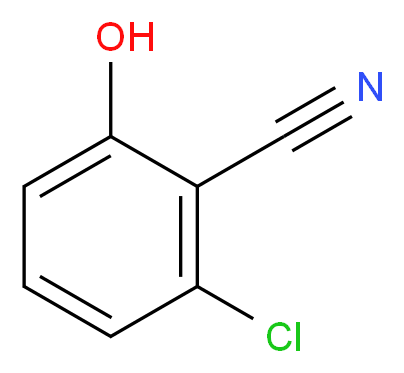 2-chloro-6-hydroxybenzonitrile_分子结构_CAS_89999-90-6