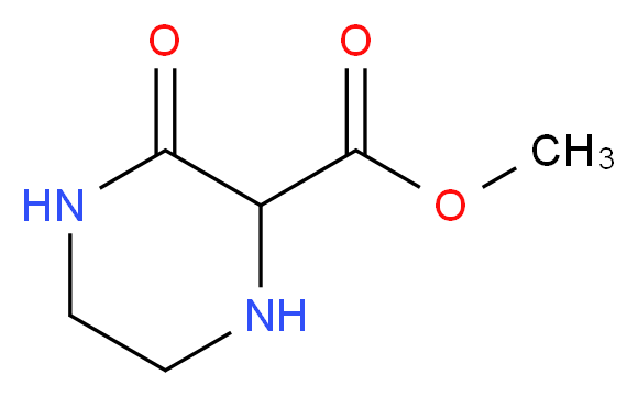 methyl 3-oxopiperazine-2-carboxylate_分子结构_CAS_41817-92-9