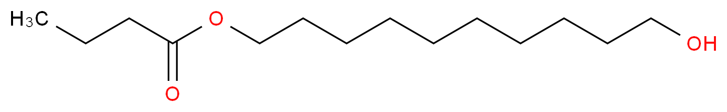 10-hydroxydecyl butanoate_分子结构_CAS_80054-63-3