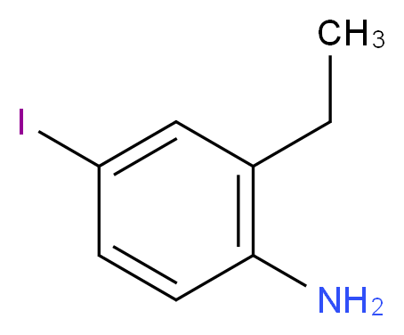 2-ethyl-4-iodoaniline_分子结构_CAS_99471-67-7