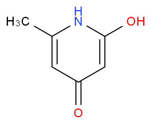 6-Methylpyridine-2,4-diol_分子结构_CAS_70254-45-4)