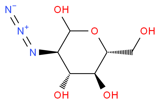 (3R,4R,5S,6R)-3-azido-6-(hydroxymethyl)oxane-2,4,5-triol_分子结构_CAS_56883-39-7