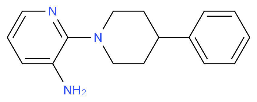 2-(4-phenylpiperidin-1-yl)pyridin-3-amine_分子结构_CAS_)