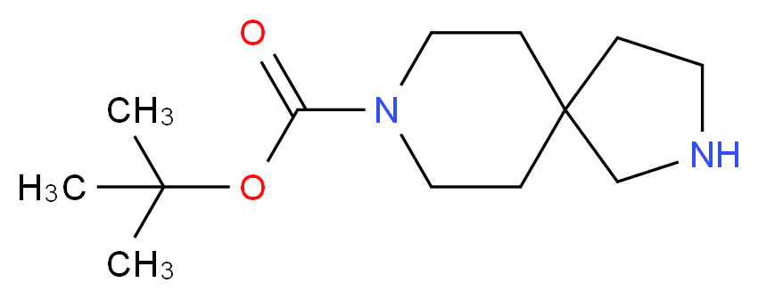 tert-butyl 2,8-diazaspiro[4.5]decane-8-carboxylate_分子结构_CAS_)