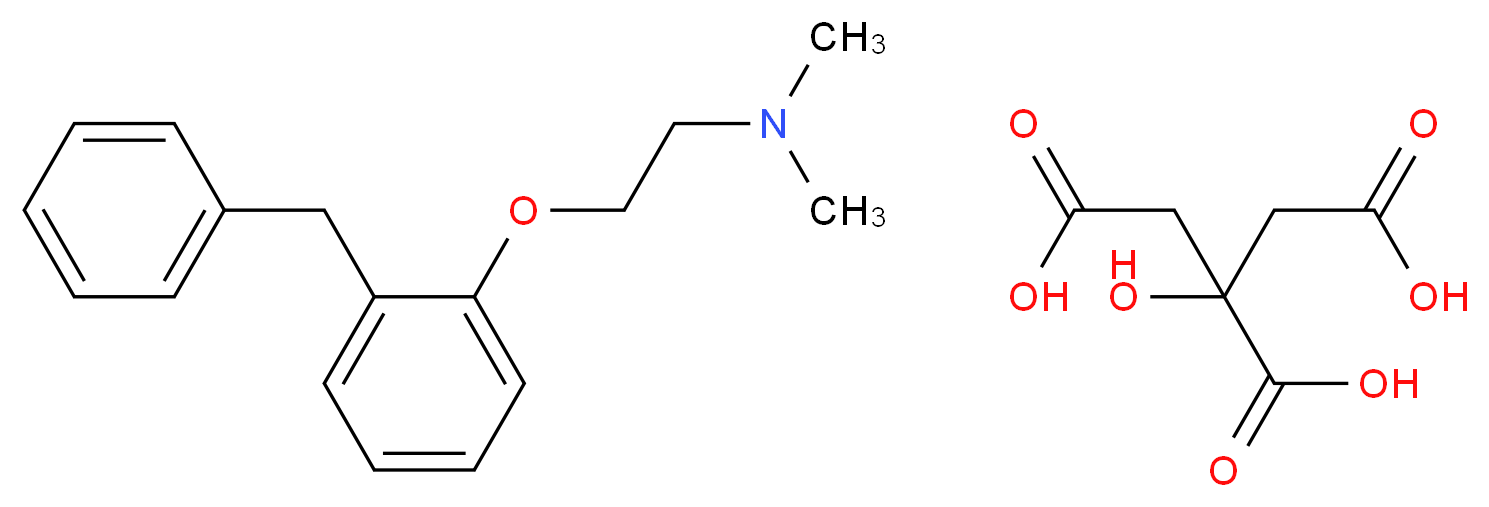 PHENYLTOLOXAMINE CITRATE SALT_分子结构_CAS_1176-08-5)