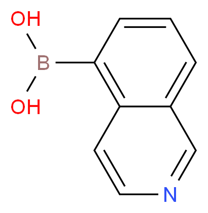 异喹啉-5-硼酸_分子结构_CAS_371766-08-4)