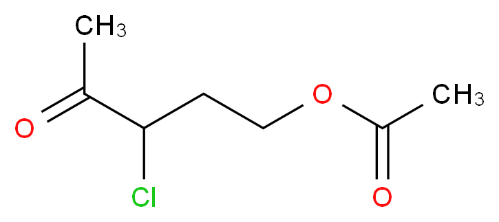 3-chloro-4-oxopentyl acetate_分子结构_CAS_13051-49-5