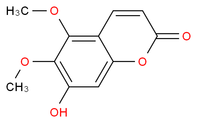 5-甲氧基莨菪亭_分子结构_CAS_43053-62-9)