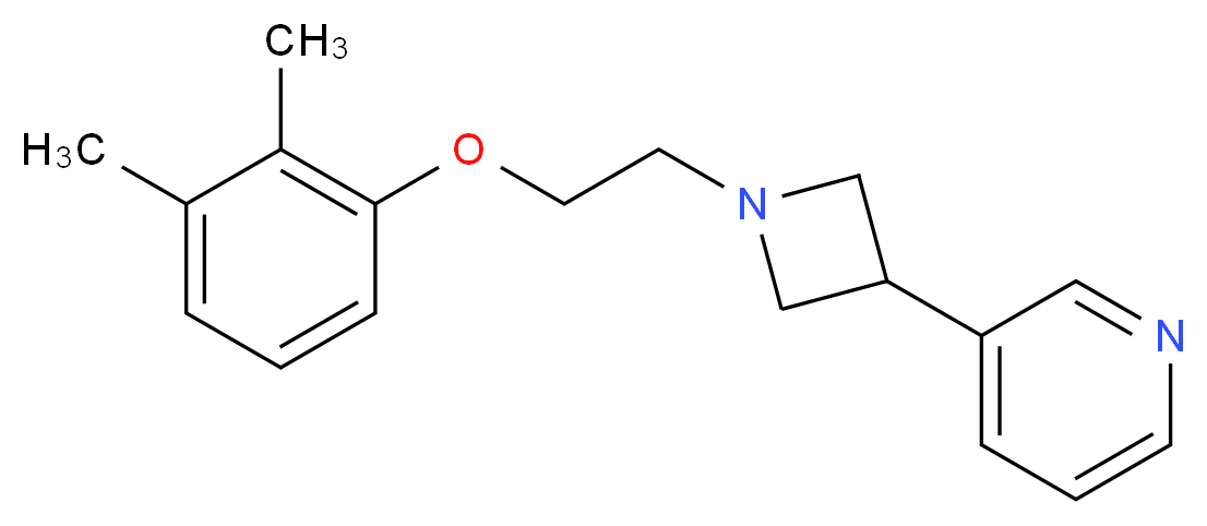 3-{1-[2-(2,3-dimethylphenoxy)ethyl]-3-azetidinyl}pyridine_分子结构_CAS_)
