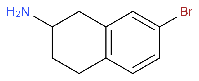 7-BROMO-1,2,3,4-TETRAHYDRO-NAPHTHALEN-2-YLAMINE_分子结构_CAS_885280-71-7)