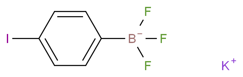 potassium trifluoro(4-iodophenyl)boranuide_分子结构_CAS_912350-00-6