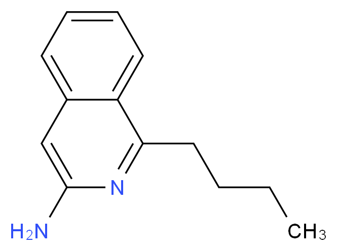 1-butylisoquinolin-3-amine_分子结构_CAS_82117-28-0