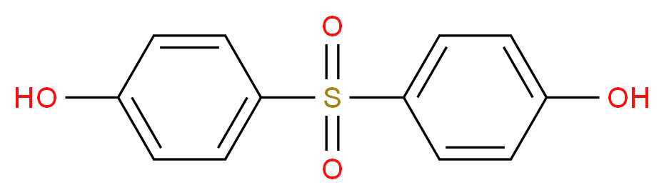 4-(4-hydroxybenzenesulfonyl)phenol_分子结构_CAS_80-09-1