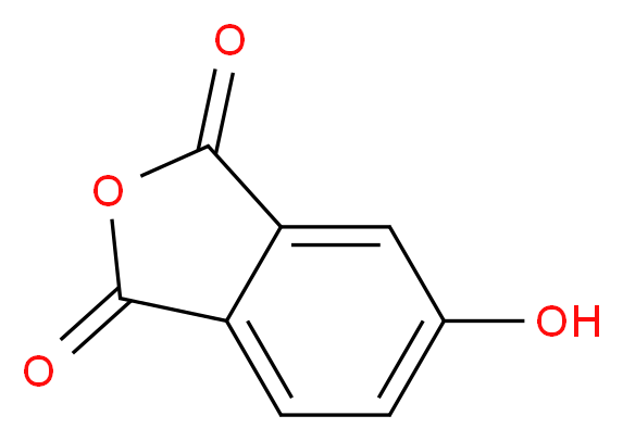 5-hydroxy-1,3-dihydro-2-benzofuran-1,3-dione_分子结构_CAS_27550-59-0