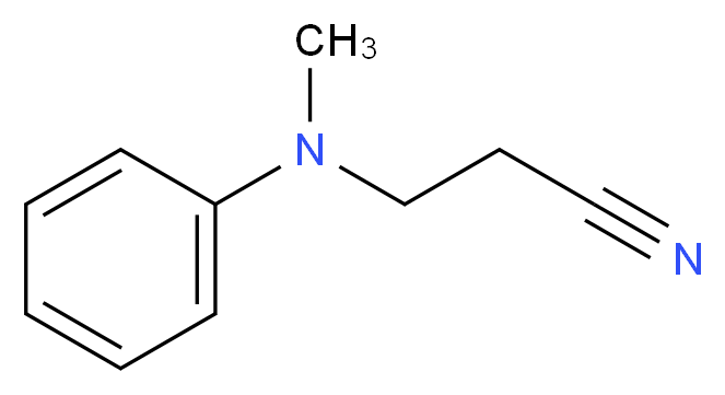 N-CYANOETHYL-N-METHYL ANILINE_分子结构_CAS_94-34-8)