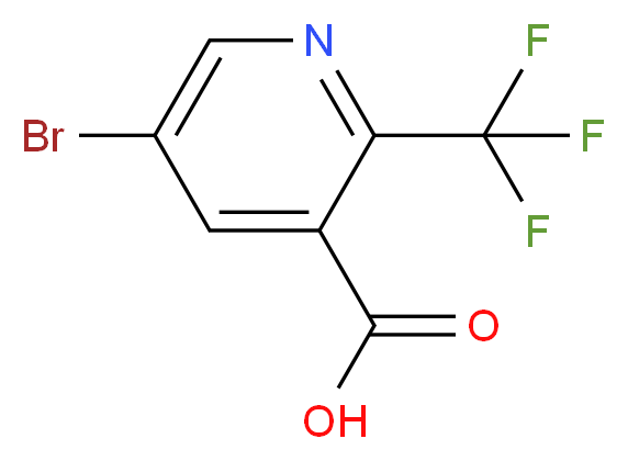 5-Bromo-2-(trifluoromethyl)nicotinic acid_分子结构_CAS_436799-36-9)