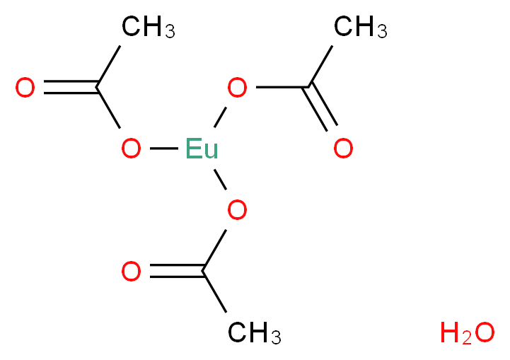 乙酸铕(III) 水合物_分子结构_CAS_62667-64-5)