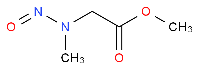 methyl 2-[methyl(nitroso)amino]acetate_分子结构_CAS_51938-19-3