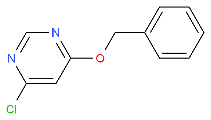 4-(benzyloxy)-6-chloropyrimidine_分子结构_CAS_405930-65-6