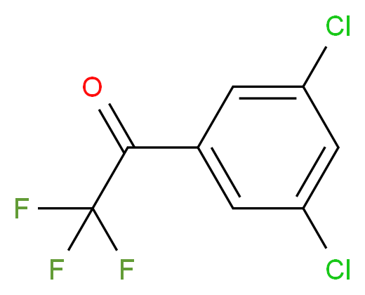 1-(3,5-dichlorophenyl)-2,2,2-trifluoroethan-1-one_分子结构_CAS_130336-16-2