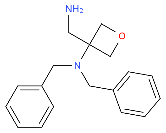 3-Aminomethyl-3-[bis(phenylmethyl)amino]oxetane_分子结构_CAS_1021392-84-6)