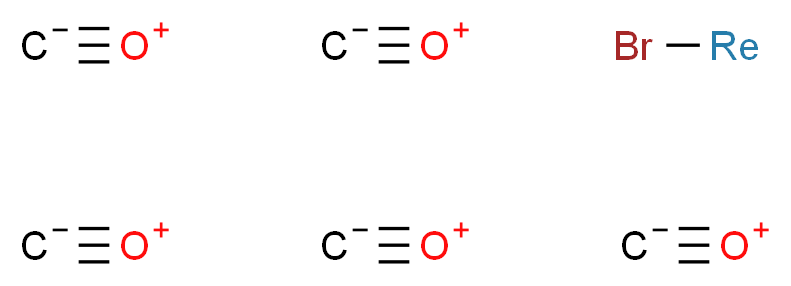 bromorhenium; pentakis(methanidylidyneoxidanium)_分子结构_CAS_14220-21-4