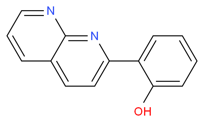 2-(1,8-Naphthyridin-2-yl)phenol_分子结构_CAS_)