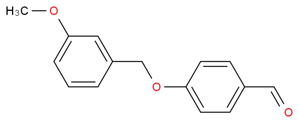 4-[(3-Methoxybenzyl)oxy]benzaldehyde_分子结构_CAS_)