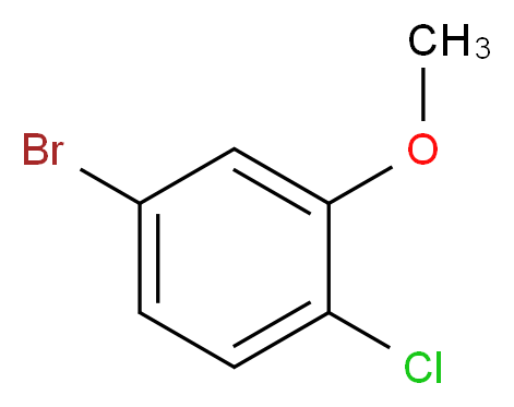 5-溴-2-氯苯甲醚_分子结构_CAS_16817-43-9)