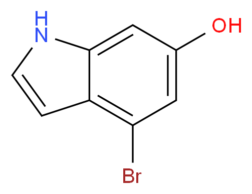 4-BROMO-6-HYDROXYINDOLE_分子结构_CAS_374633-28-0)