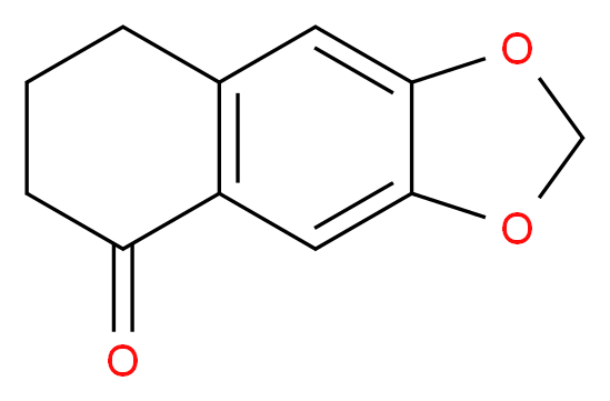 2H,5H,6H,7H,8H-naphtho[2,3-d][1,3]dioxol-5-one_分子结构_CAS_41303-45-1