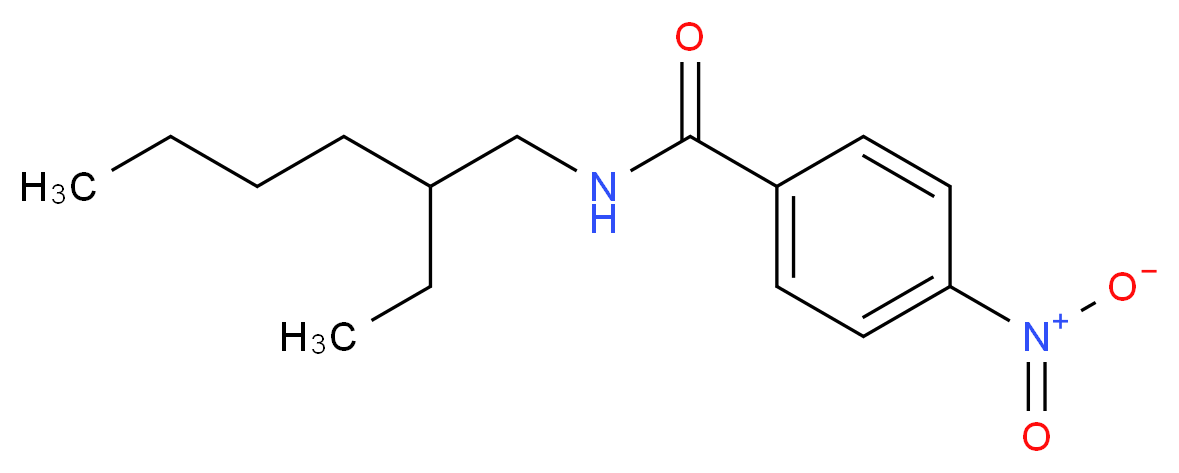 N-(2-ethylhexyl)-4-nitrobenzamide_分子结构_CAS_154702-08-6