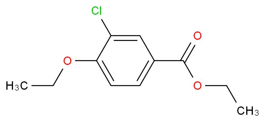 3-氯-4-乙氧基苯甲酸乙酯_分子结构_CAS_480439-11-0)