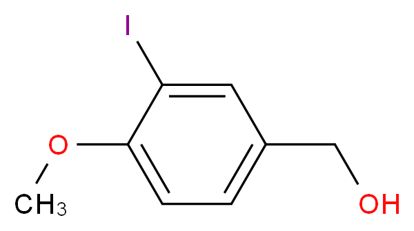 (3-iodo-4-methoxyphenyl)methanol_分子结构_CAS_53279-82-6