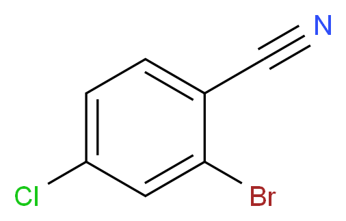 2-bromo-4-chlorobenzonitrile_分子结构_CAS_57381-49-4