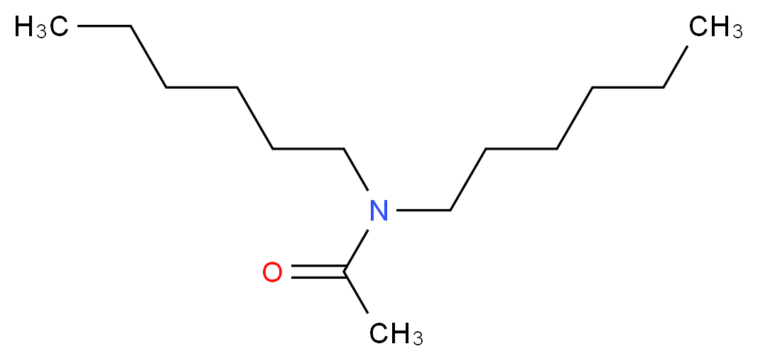 N,N-dihexylacetamide_分子结构_CAS_16423-51-1