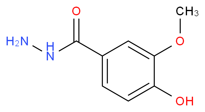 4-hydroxy-3-methoxybenzohydrazide_分子结构_CAS_100377-63-7