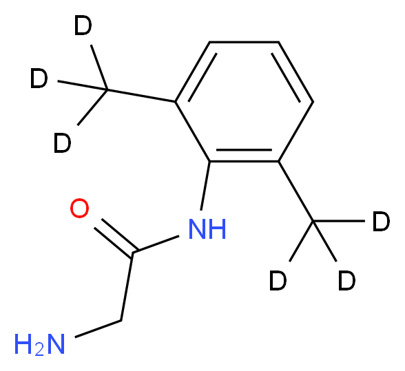 2-amino-N-[2,6-bis(<sup>2</sup>H<sub>3</sub>)methylphenyl]acetamide_分子结构_CAS_1217098-46-8