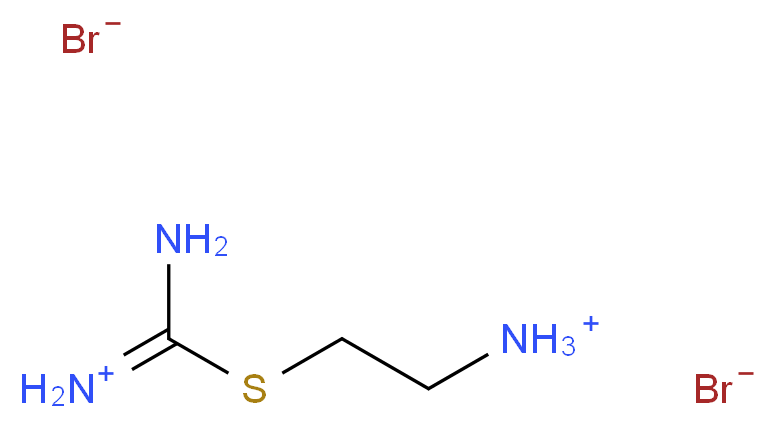 S-(2-氨乙基)异硫脲二氢溴酸盐_分子结构_CAS_56-10-0)