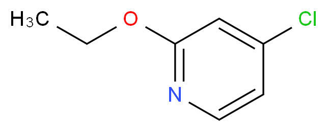 4-chloro-2-ethoxypyridine_分子结构_CAS_856851-45-1