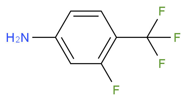 3-fluoro-4-(trifluoromethyl)aniline_分子结构_CAS_69411-68-3