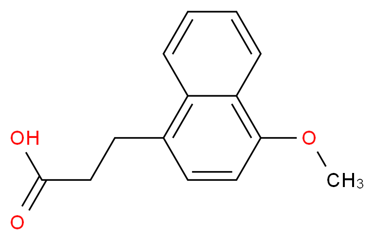 3-(4-Methoxy-naphthalen-1-yl)-propionic acid_分子结构_CAS_)