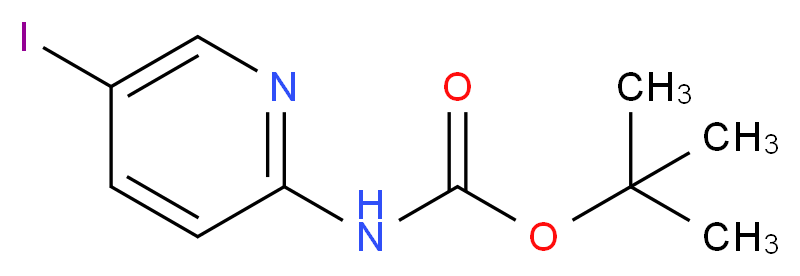 2-(Boc-氨基)-5-碘吡啶_分子结构_CAS_375853-79-5)