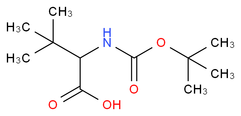 Boc-DL-α-tert-butyl-Gly_分子结构_CAS_102185-35-3)