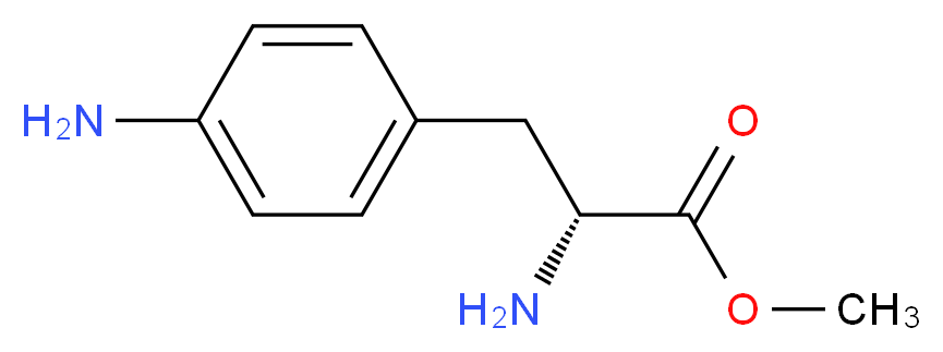 4-AMINO-D-PHENYLALANINE METHYL ESTER_分子结构_CAS_150570-99-3)