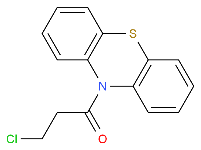 3-chloro-1-(10H-phenothiazin-10-yl)propan-1-one_分子结构_CAS_4091-91-2