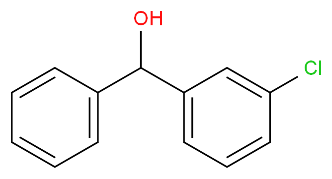 3-Chlorobenzohydrol_分子结构_CAS_63012-03-3)