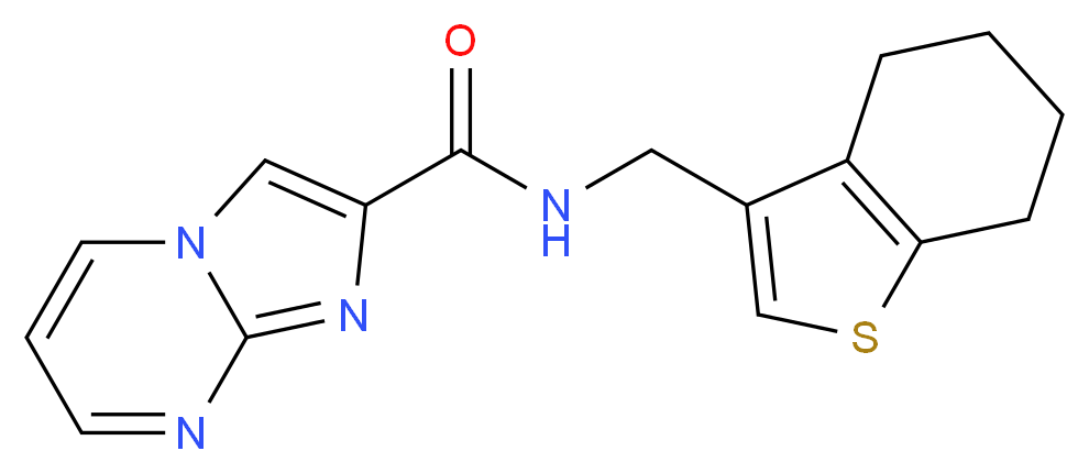 N-(4,5,6,7-tetrahydro-1-benzothien-3-ylmethyl)imidazo[1,2-a]pyrimidine-2-carboxamide_分子结构_CAS_)