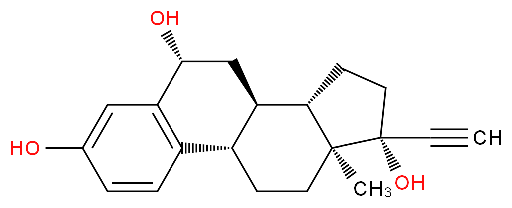 6β-Hydroxy Ethynyl Estradiol_分子结构_CAS_56324-28-8)