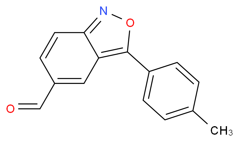 3-(4-Methylphenyl)-2,1-benzisoxazole-5-carbaldehyde_分子结构_CAS_)
